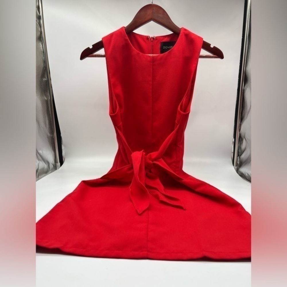 Do+Be red dress with front ties size small